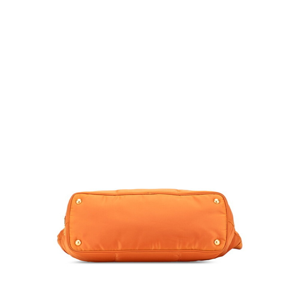 PRADA Orange Leather Shoulder Bag - Picture 3 of 9